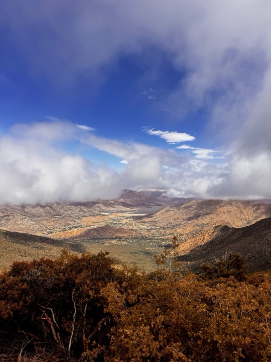 The view from the Piute Mountains over the valley